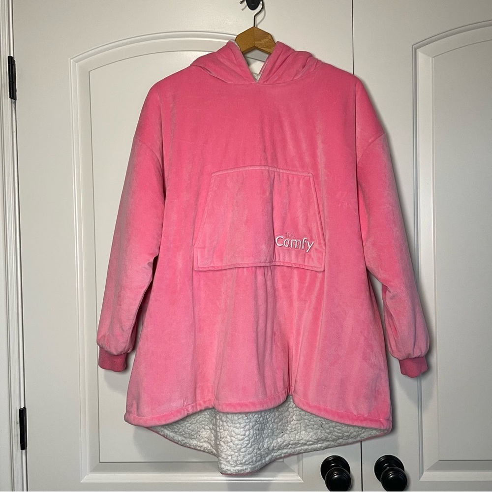 THE COMFY Original Jr Sherpa Lined Microfiber Fleece Wearable Blanket for Kids